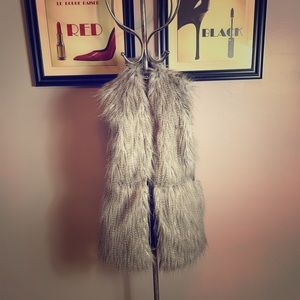 Zara Faux Fur Vest with Pockets